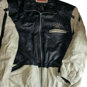 Perry Ellis America Leather Coat Sz. M